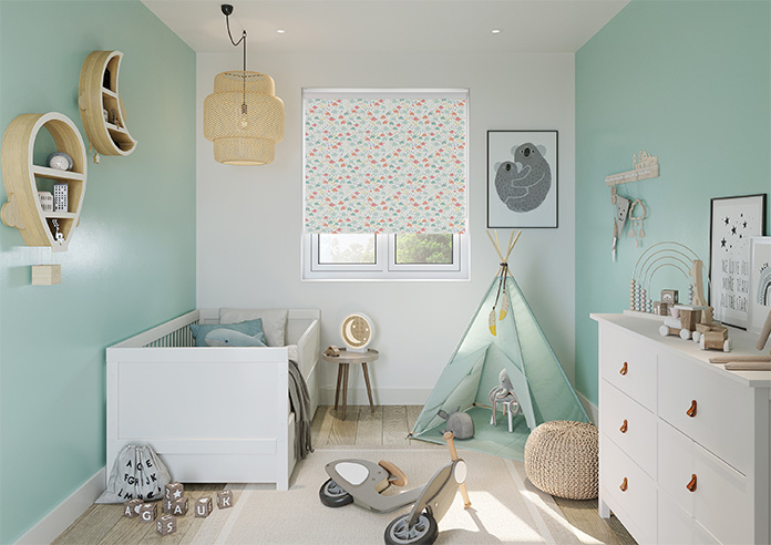 Dino Floral, Cretaceous Corals - Twist&Fit Roller Blind - Image 8